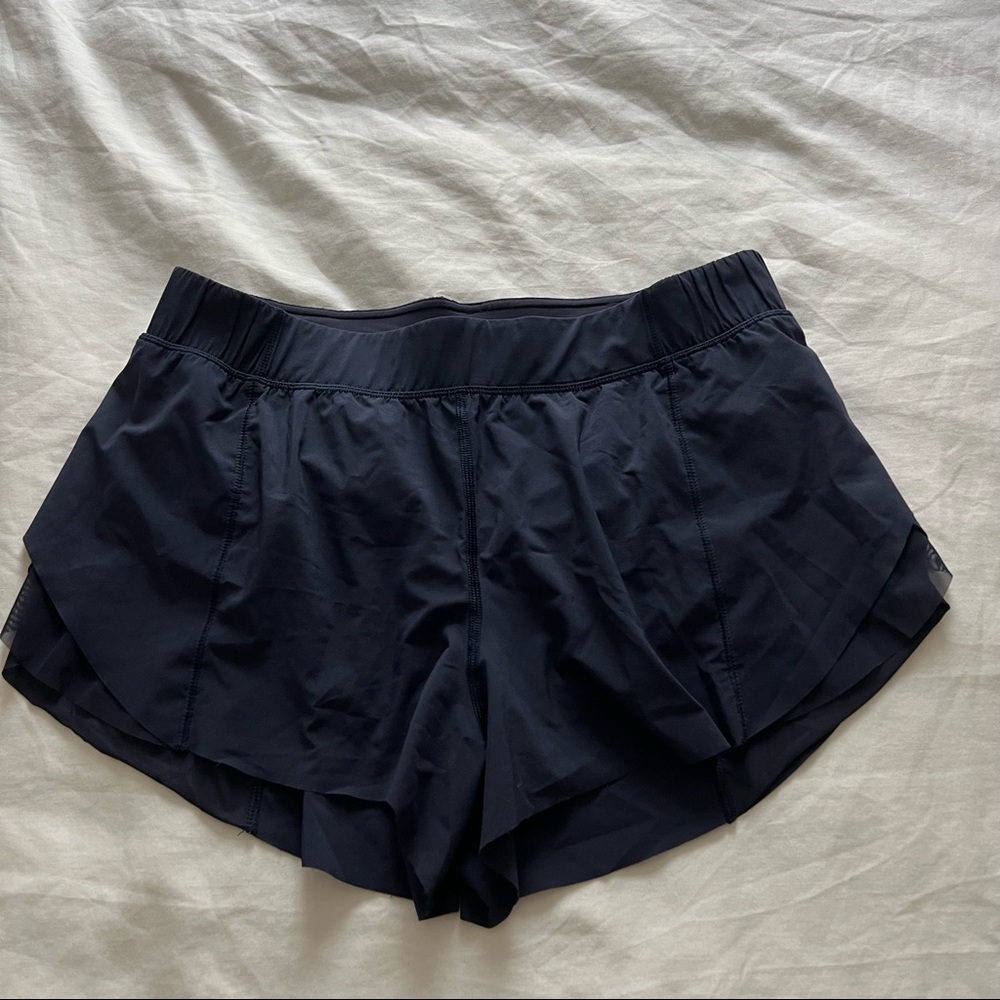 Lululemon shorts size 8 navy blue